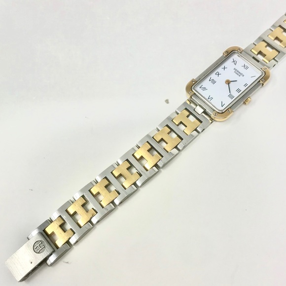 **SOLD** Hermès Croisiere Two-Tone Quartz Watch - Picture 7 of 14